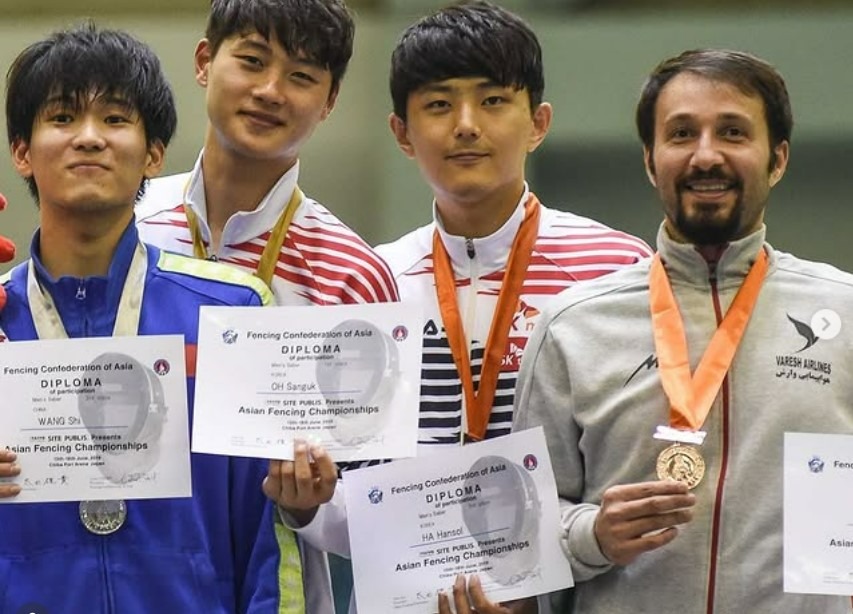 Mojtaba Abedini Fencing Action
